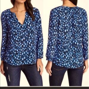 Joie Leopard Animal Print Silk Top Blouse Size‎ XS